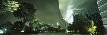 Shanghai Science and Technology Museum Lit Up at Night, Pudong, Shanghai, China
