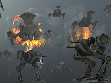 Artist's Concept of Futuristic Weapons Technology
