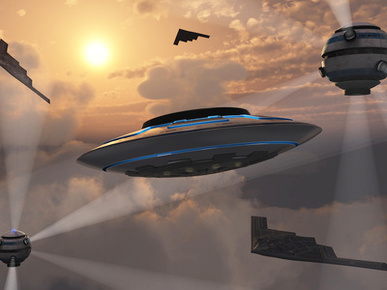 Artist's Concept of Alien Stealth Technology
